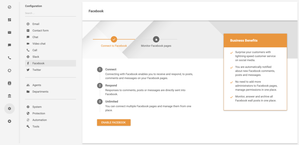 "Facebook" paskyros integraciją į LiveAgent